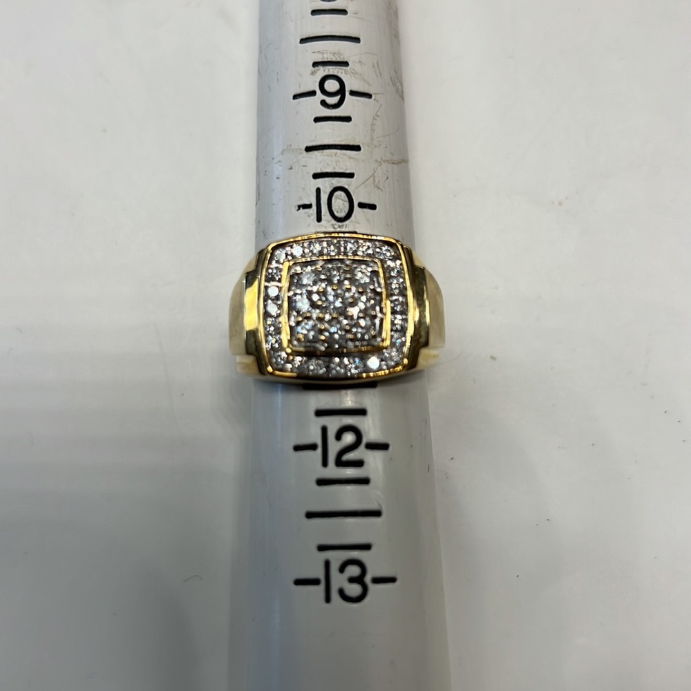 Diamonds 10k Solid Gold Ring - image 6